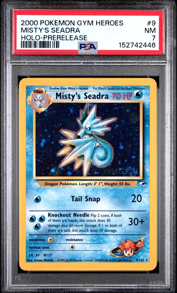 Misty's Seadra, Gym Heroes, PSA 7