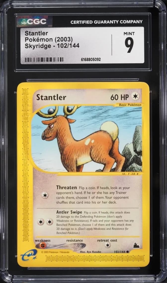 Stantler, Skyridge, CGC 9
