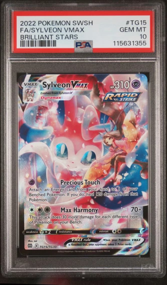 Sylveon VMAX, Sword & Shield Brilliant Stars, PSA 10