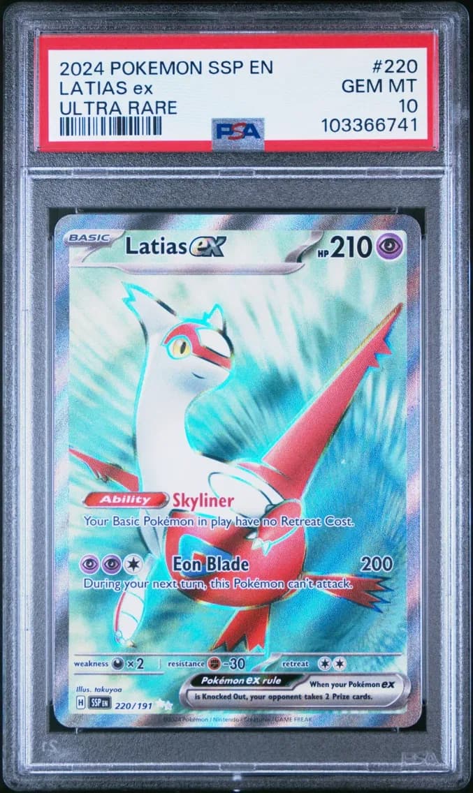 Latias EX, Surging Sparks, PSA 10