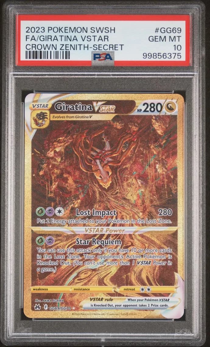 Giratina VSTAR, Sword and Shield Crown Zenith, PSA 10