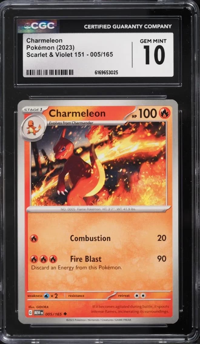Charmeleon, Scarlet & Violet 151, CGC 10