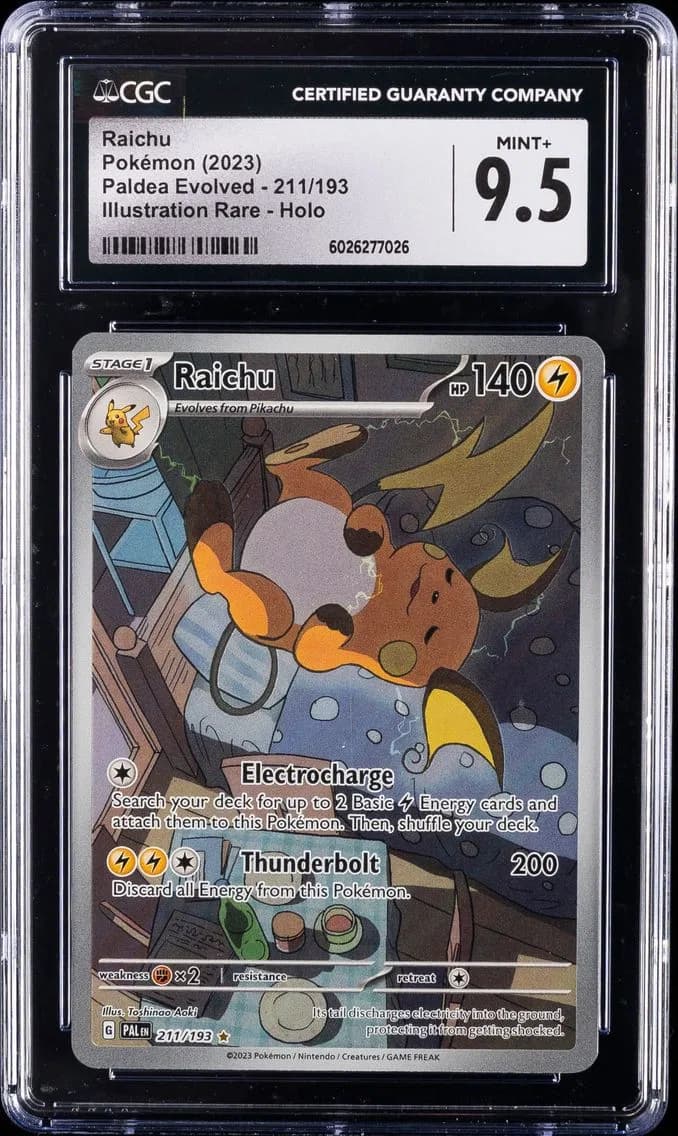 Raichu, Paldea Evolved, CGC 9.5