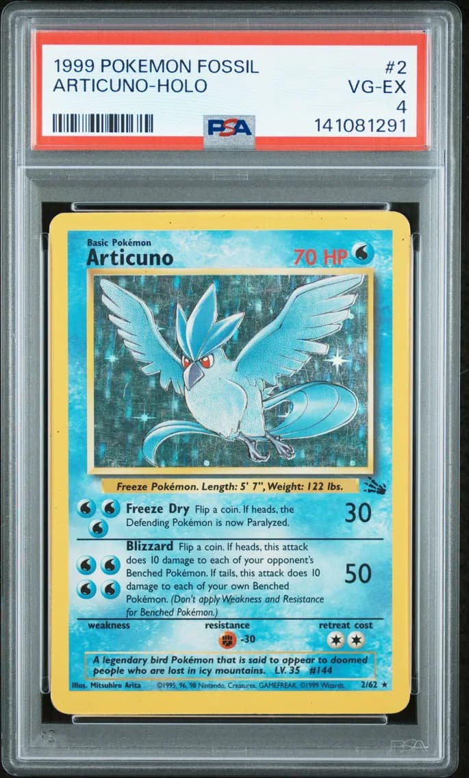 Articuno-Holo, Fossil, PSA 4
