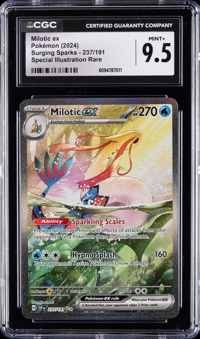 Milotic EX, Surging Sparks, CGC 9.5