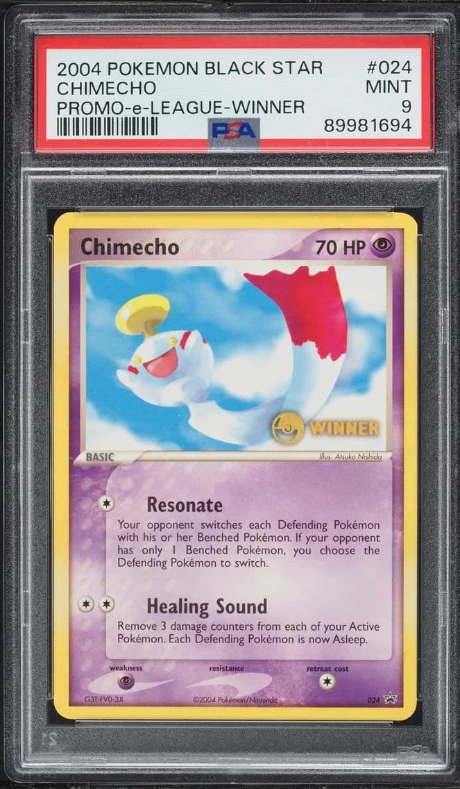 Chimecho, Black Star Promo, PSA 9