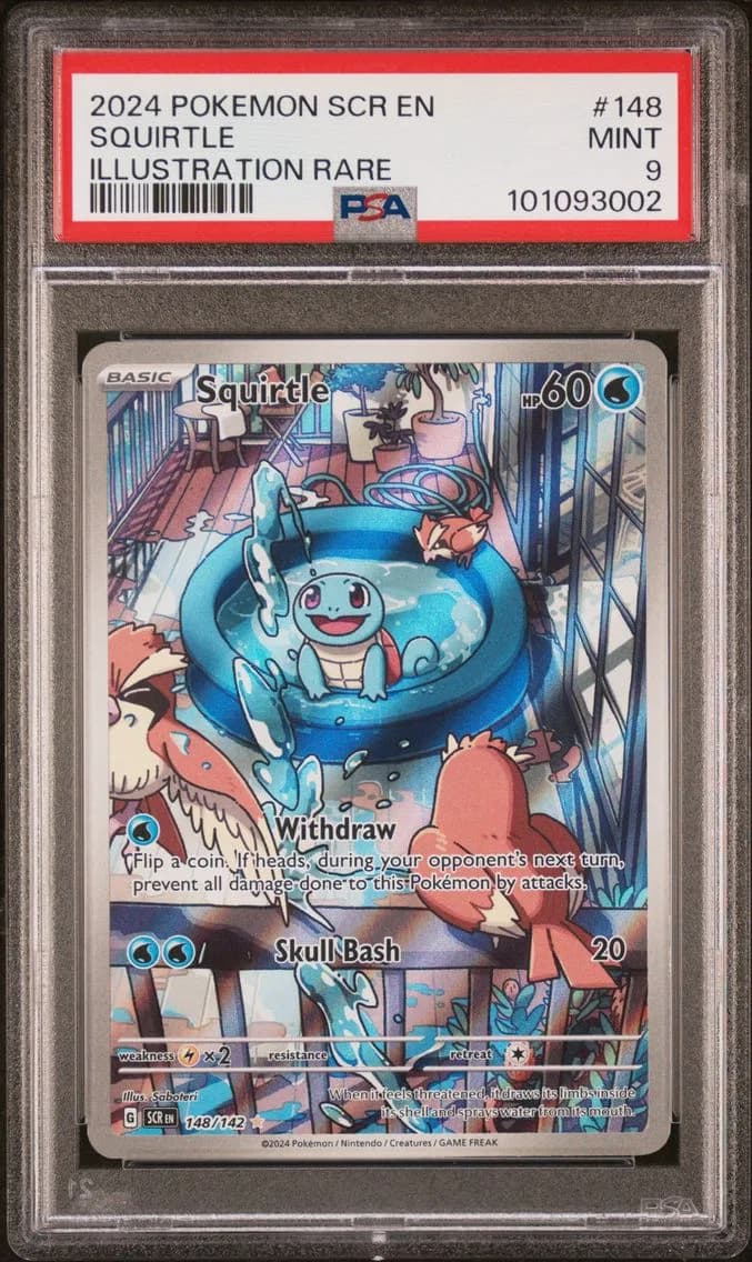 Squirtle, Stellar Crown, PSA 9