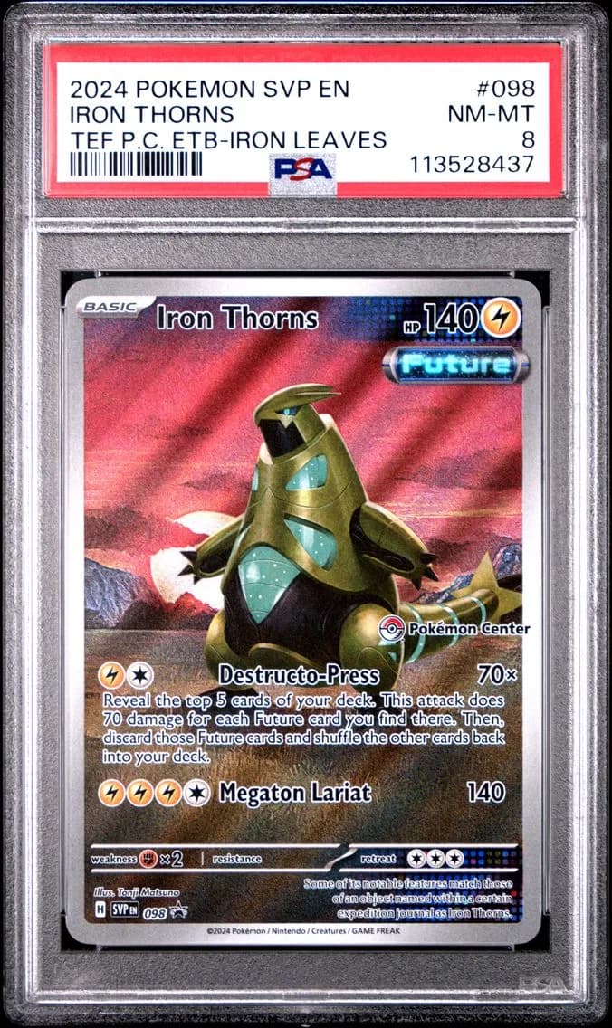 Iron Thorns, SV Black Star Promo, PSA 8