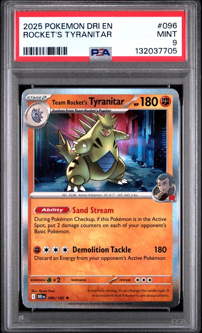 Team Rocket's Tyranitar, Destined Rivals, PSA 9