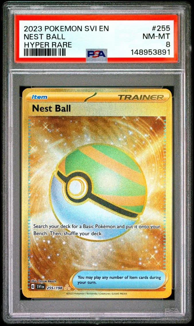 Nest Ball, Scarlet & Violet, PSA 8