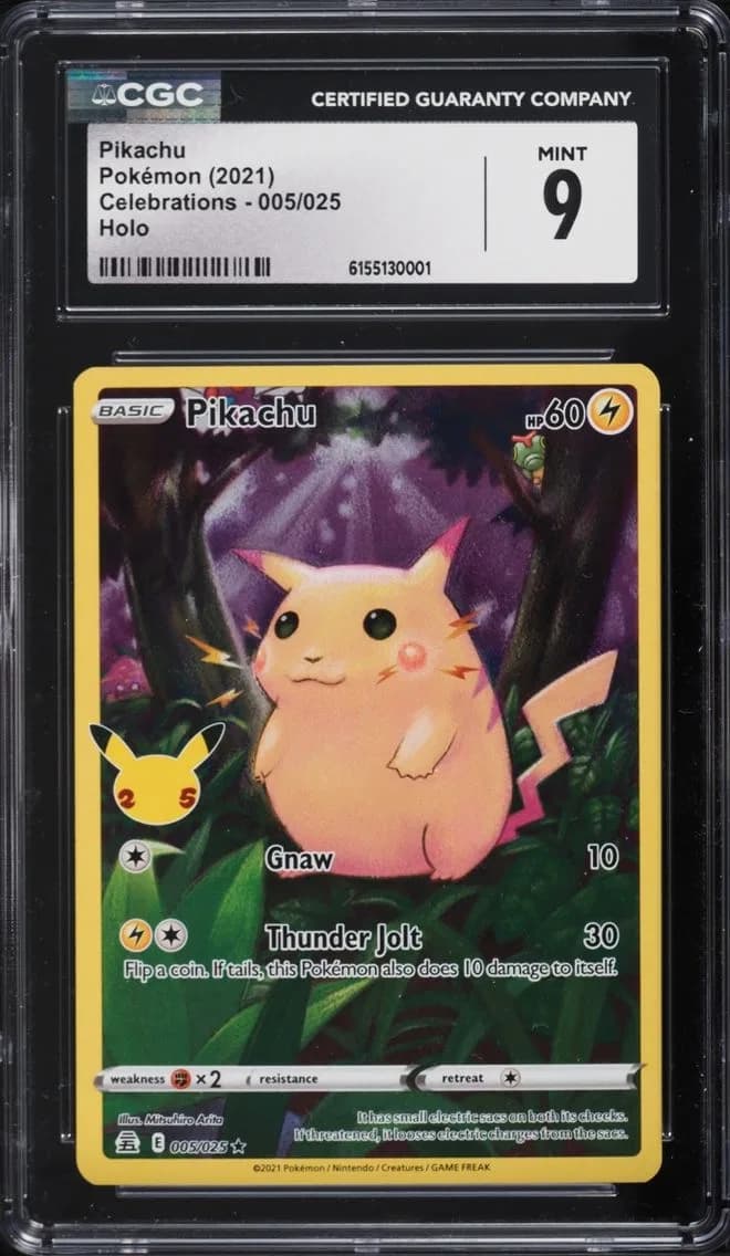 Pikachu, Celebrations, CGC 9