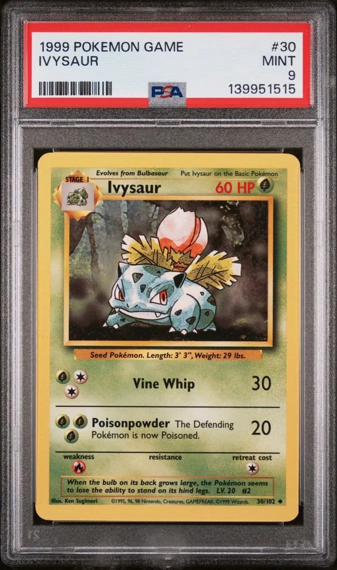 Ivysaur, Game, PSA 9