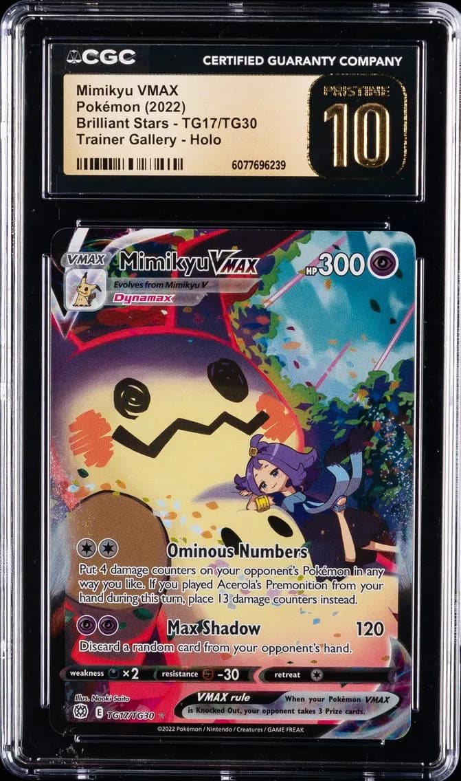 Mimikyu VMAX, Pristine Sword & Shield Brilliant Stars, CGC 10