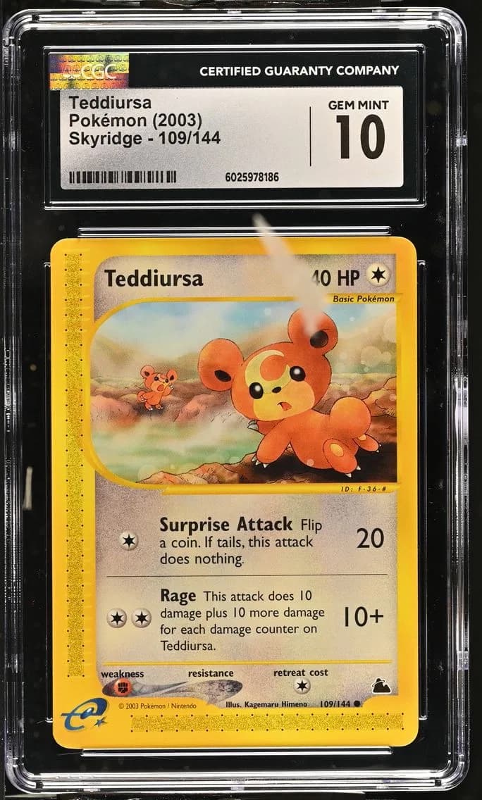 Teddiursa, Skyridge, CGC 10