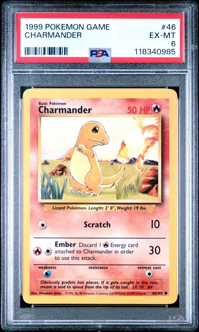 Charmander, Game, PSA 6