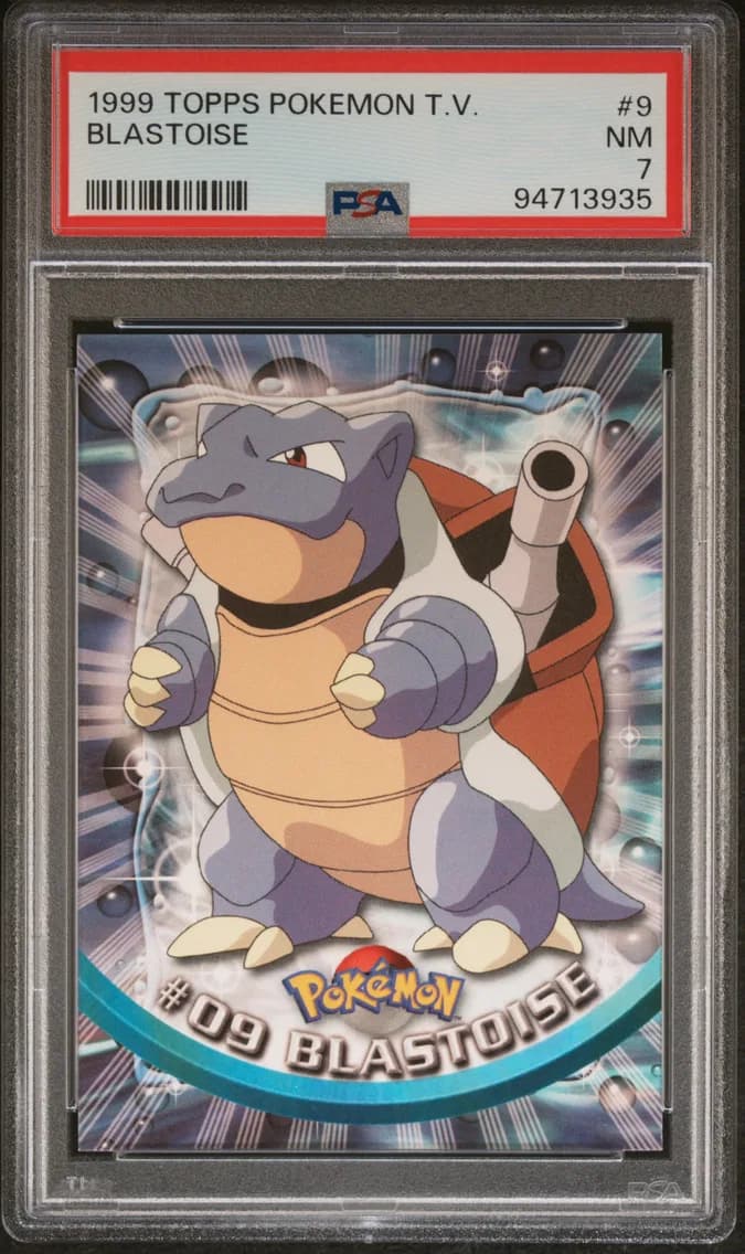 Blastoise, Topps Pokemon TV, PSA 7