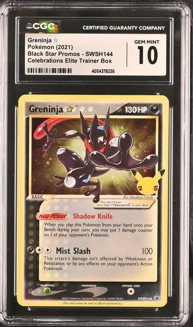 Greninja, Black Star Promos - Sword & Shield, CGC 10
