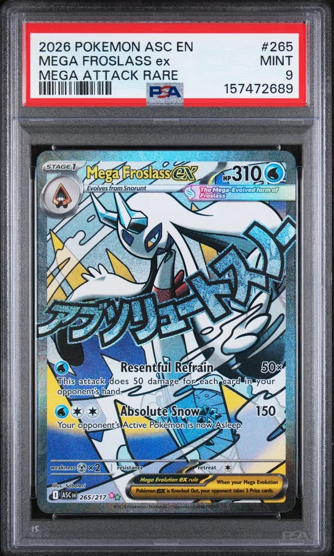 Mega Froslass EX, Ascended Heroes, PSA 9