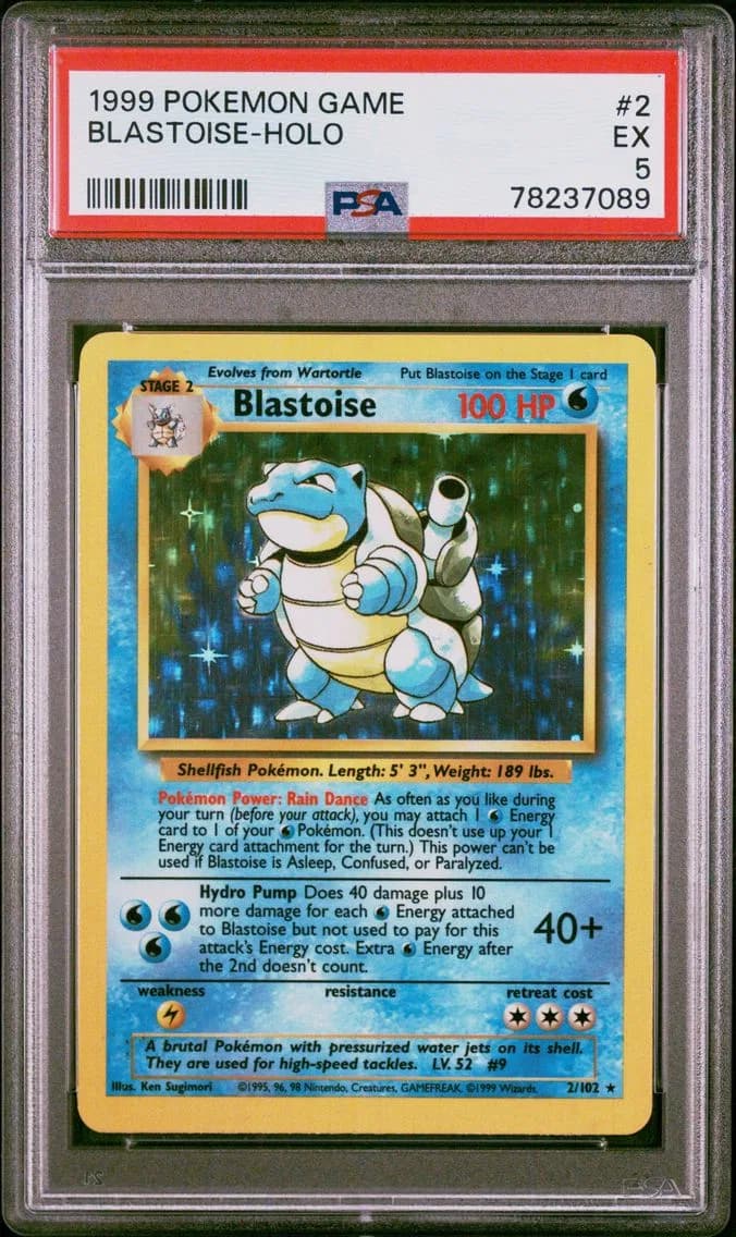 Blastoise-Holo, Game, PSA 5