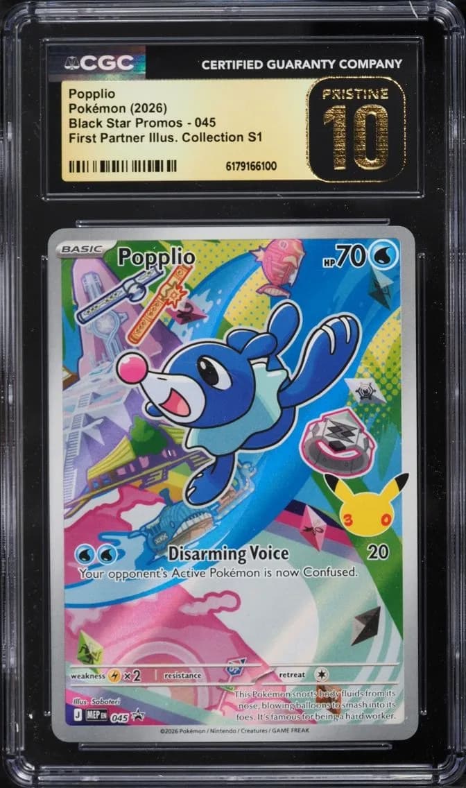Popplio, Black Star Promos - Mega Evolution MEP EN, CGC 10