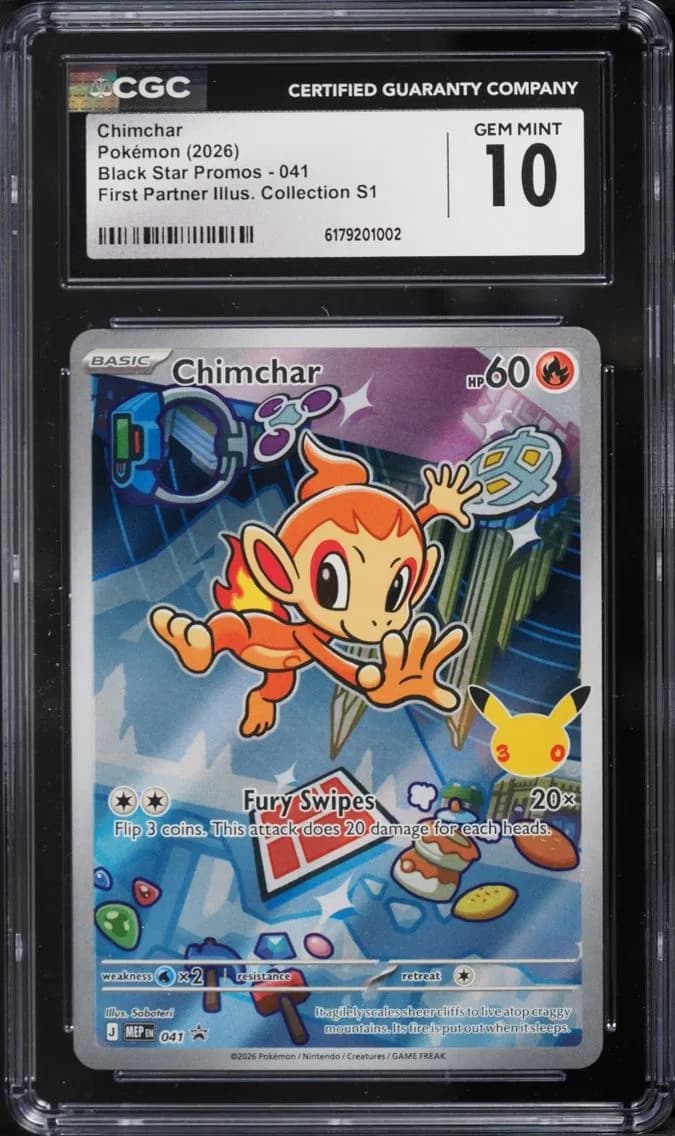 Chimchar, Black Star Promos - Mega Evolution MEP EN, CGC 10