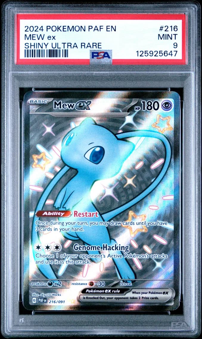 Mew EX, Paldean Fates, PSA 9