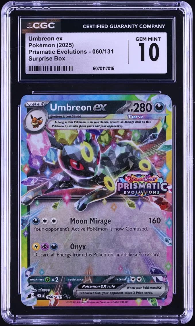 Umbreon EX, Prismatic Evolutions, CGC 10