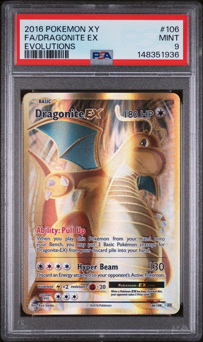 Dragonite EX, XY Evolutions, PSA 9