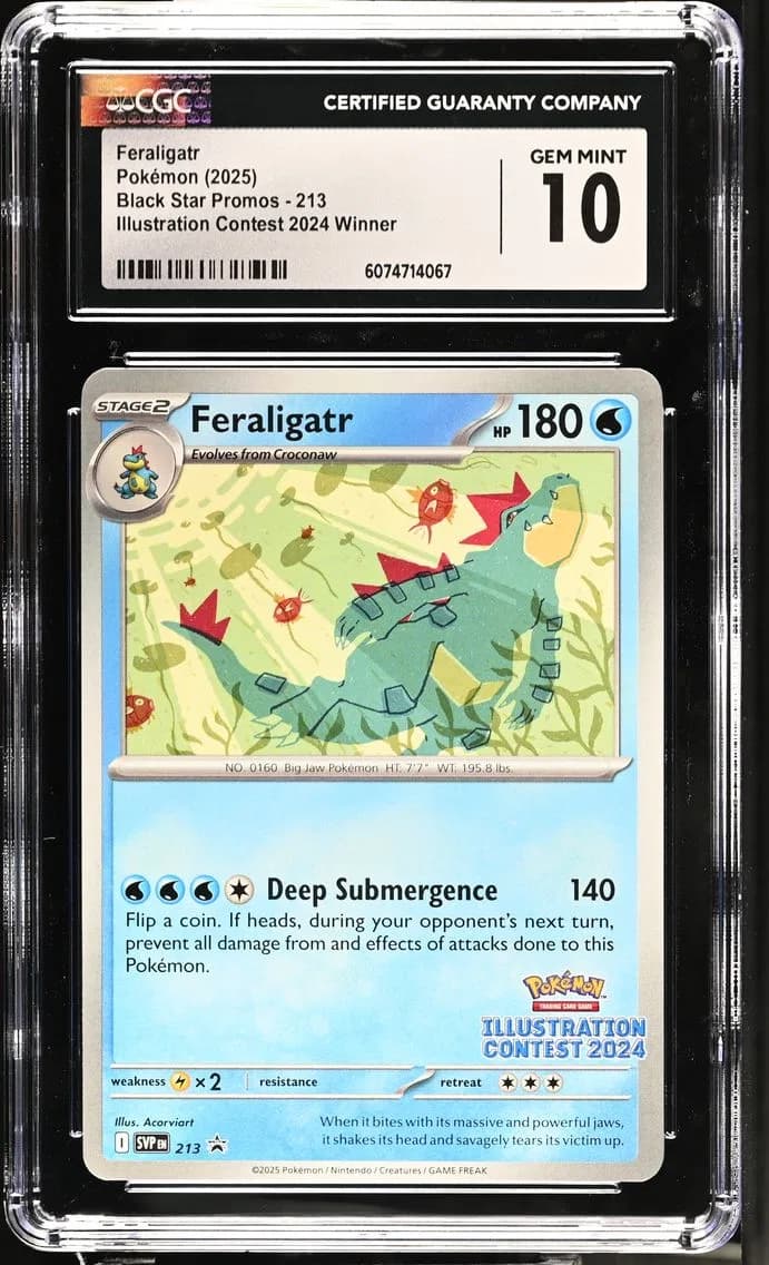 Feraligatr, Black Star Promos - Scarlet & Violet SVP EN, CGC 10
