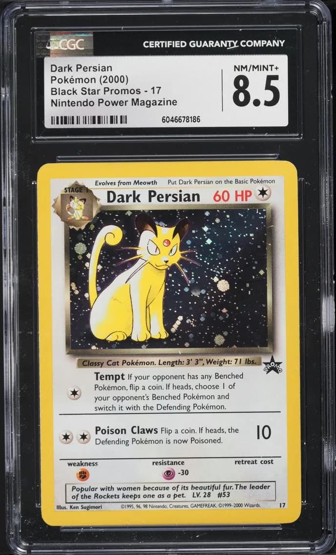 Dark Persian-Holo, Black Star Promos - WotC, CGC 8.5