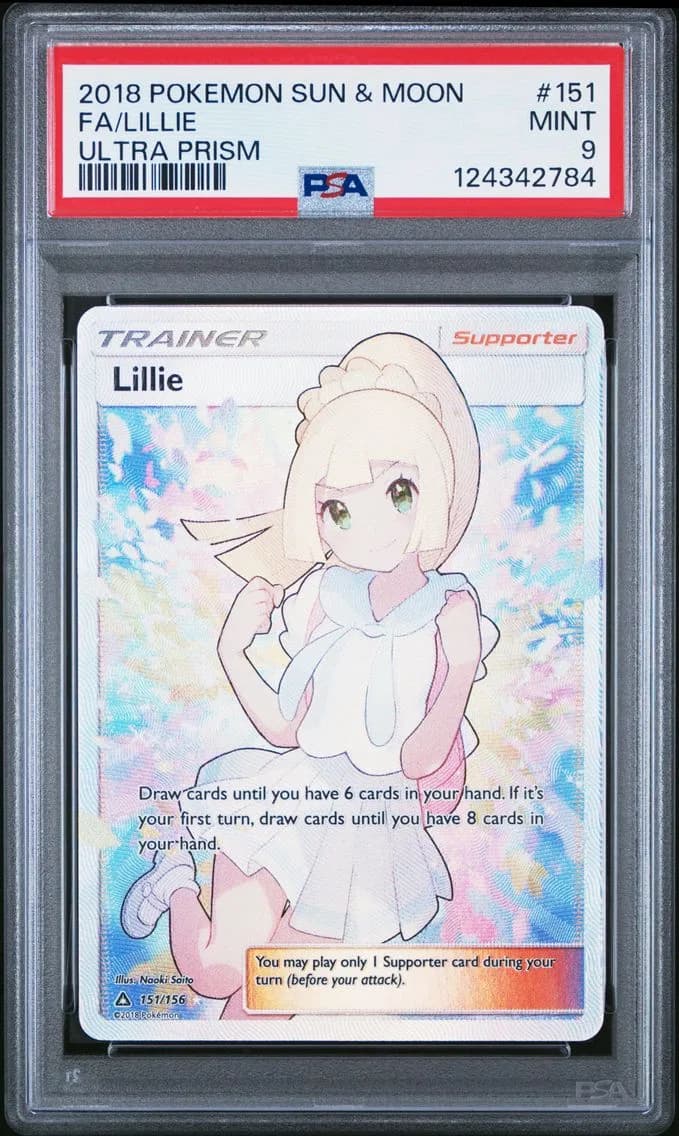 Lillie, Sun & Moon Ultra Prism, PSA 9
