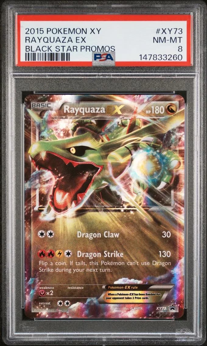 Rayquaza EX, XY Black Star Promos, PSA 8
