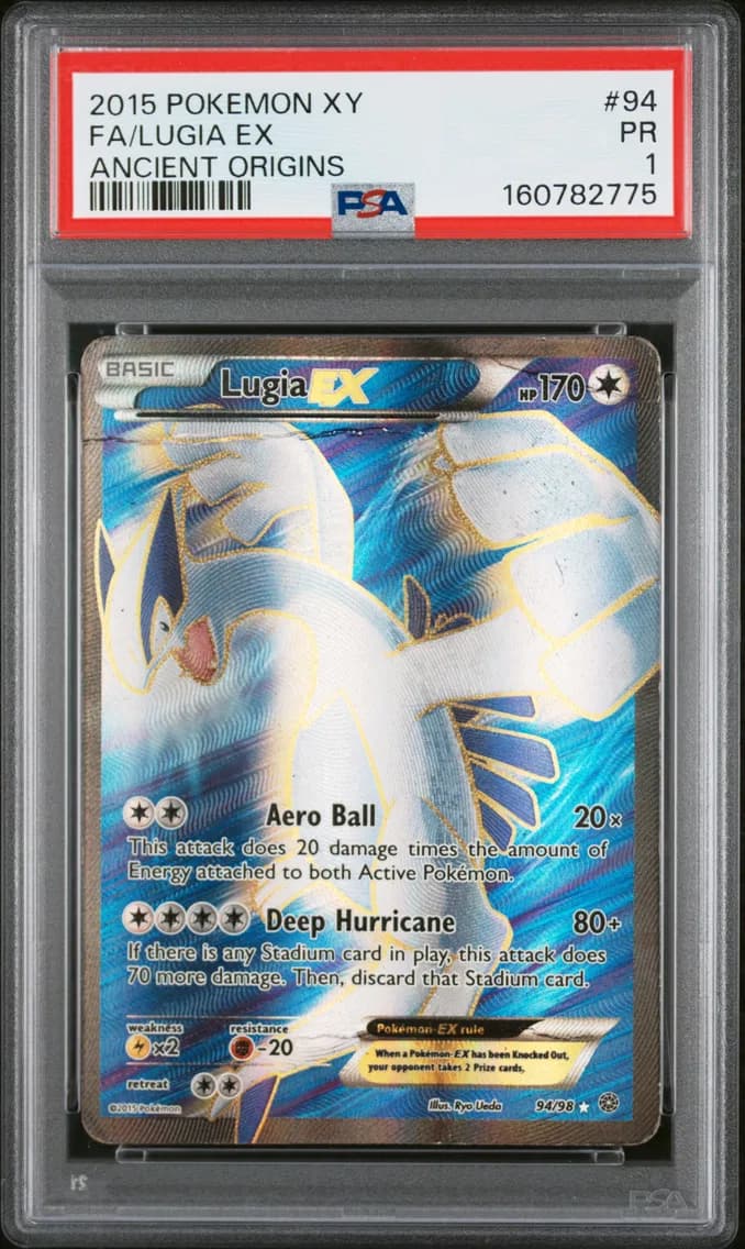 Lugia EX, XY Ancient Origins, PSA 1