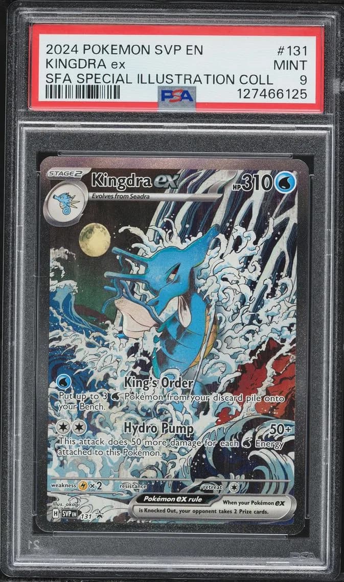 Kingdra EX, SV Black Star Promo, PSA 9