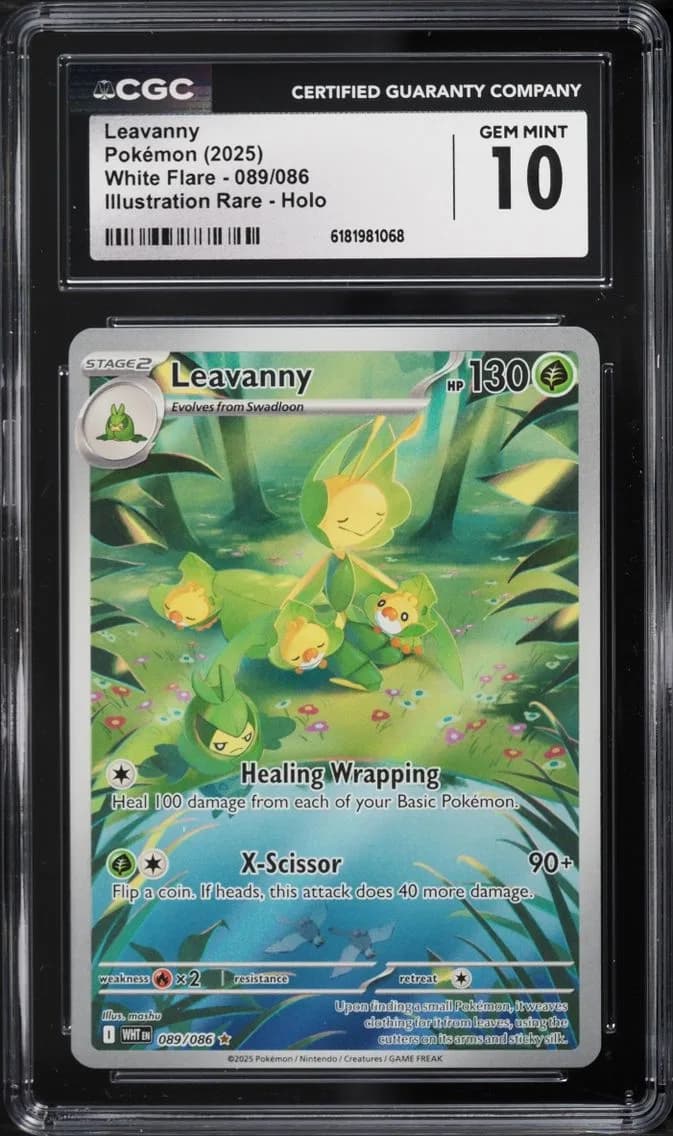 Leavanny, White Flare, CGC 10