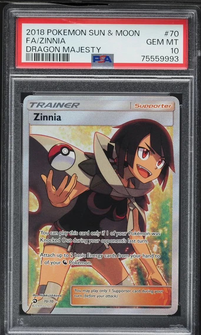 Zinnia, Sun & Moon Dragon Majesty, PSA 10