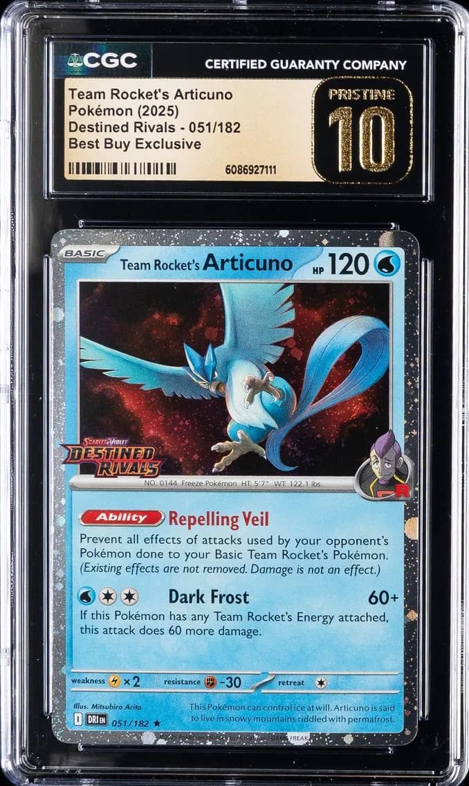 Team Rocket's Articuno, Destined Rivals, CGC 10
