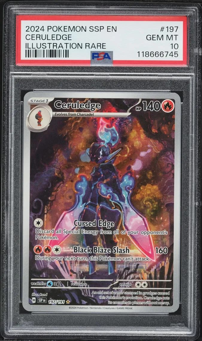 Ceruledge, Surging Sparks, PSA 10