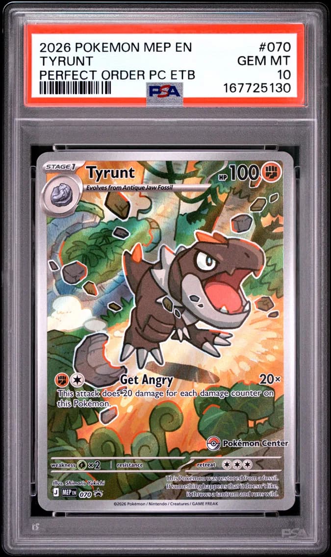 Tyrunt, Me Black Star Promo, PSA 10
