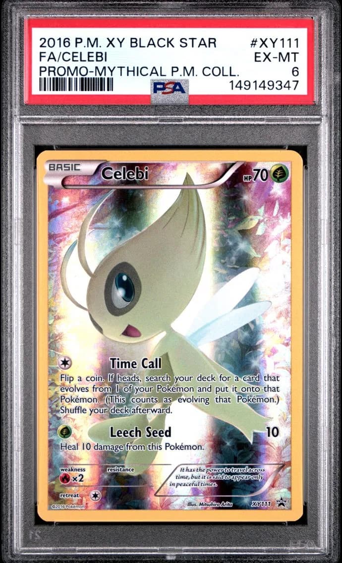 Celebi, XY Black Star Promo, PSA 6