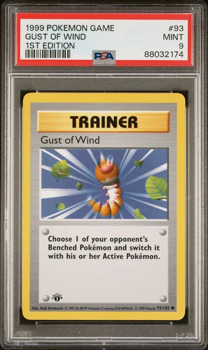 Gust of Wind 1st Edition, Game, PSA 9