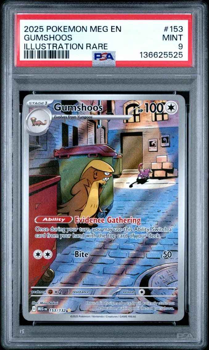 Gumshoos, Mega Evolution, PSA 9