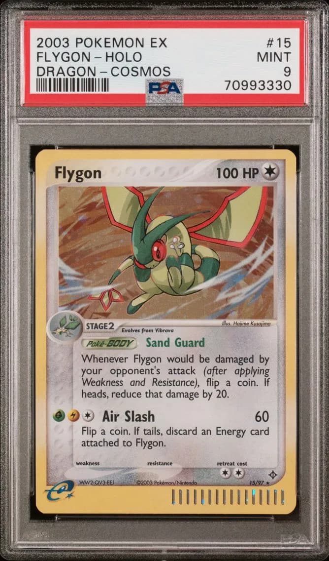 Flygon-Holo, EX Dragon, PSA 9