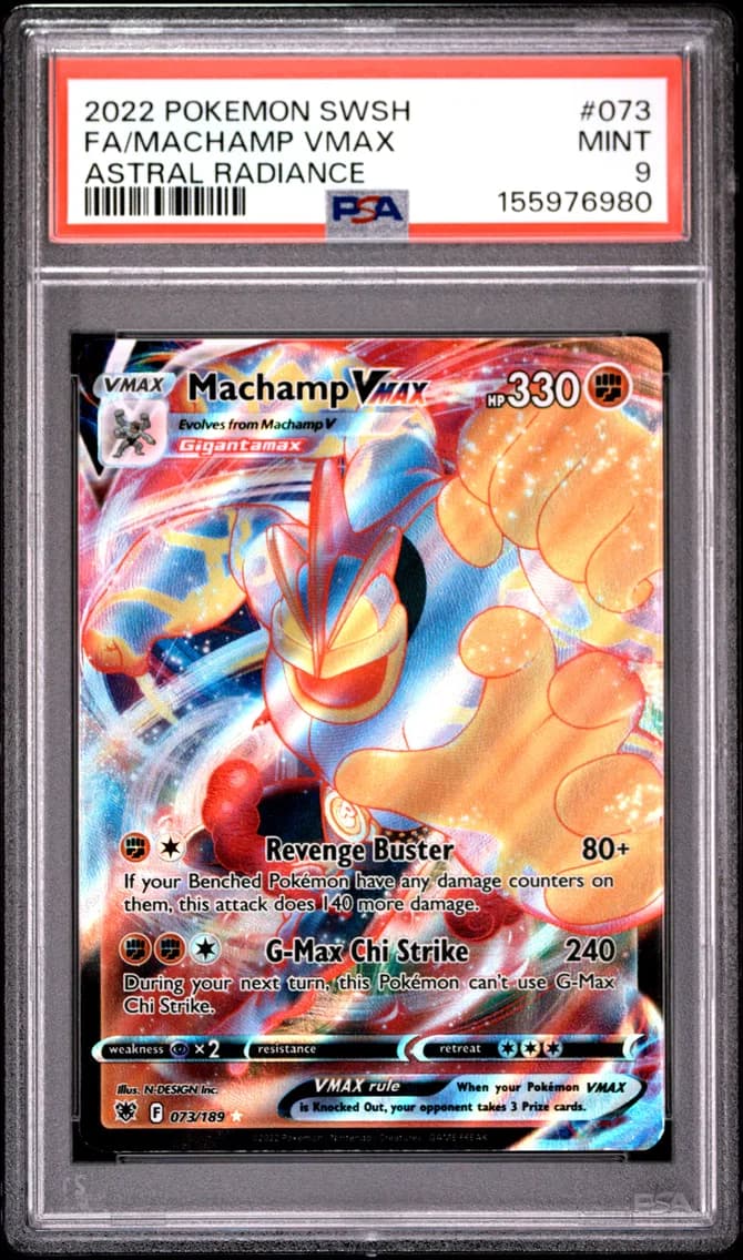 Machamp VMAX, Sword & Shield Astral Radiance, PSA 9