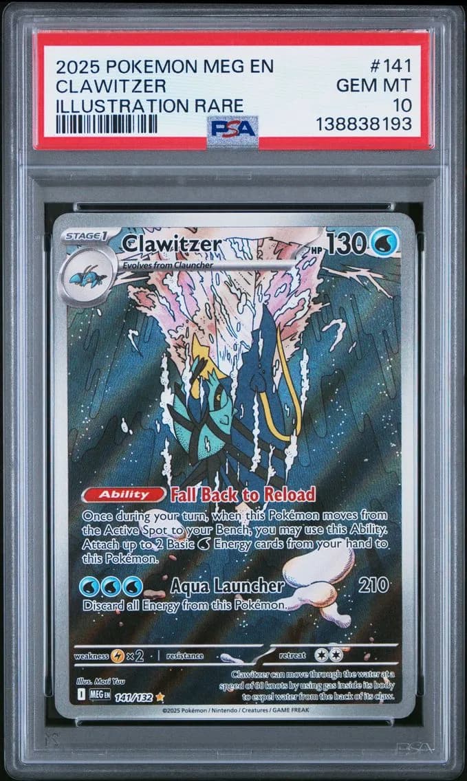 Clawitzer, Mega Evolution, PSA 10