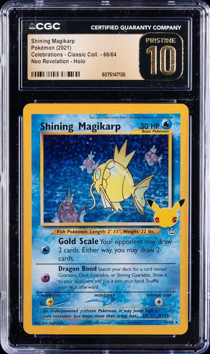 Shining Magikarp-Holo, Celebrations - Classic Collection, CGC 10