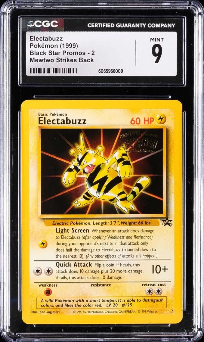 Electabuzz, Black Star Promos - WotC, CGC 9