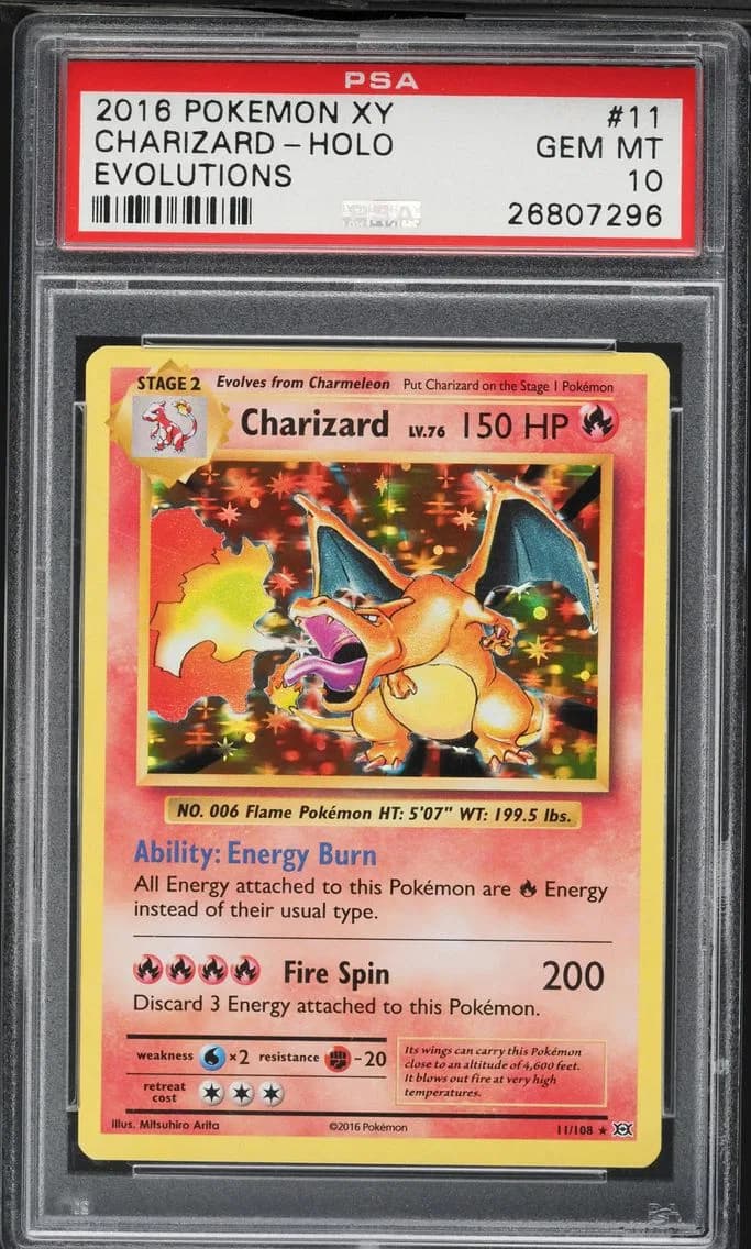 Charizard-Holo, XY Evolutions, PSA 10