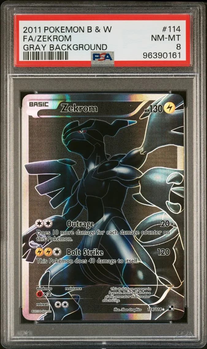 Zekrom, Black & White, PSA 8