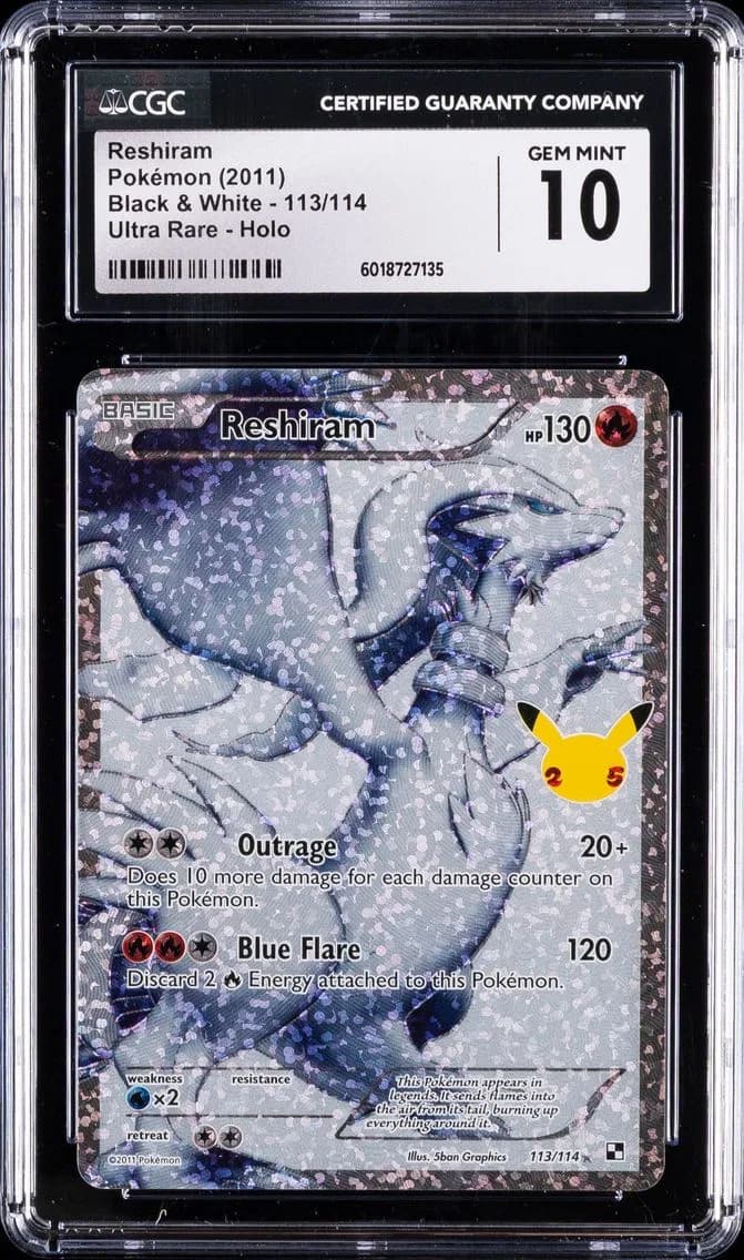 Reshiram, Black & White, CGC 10